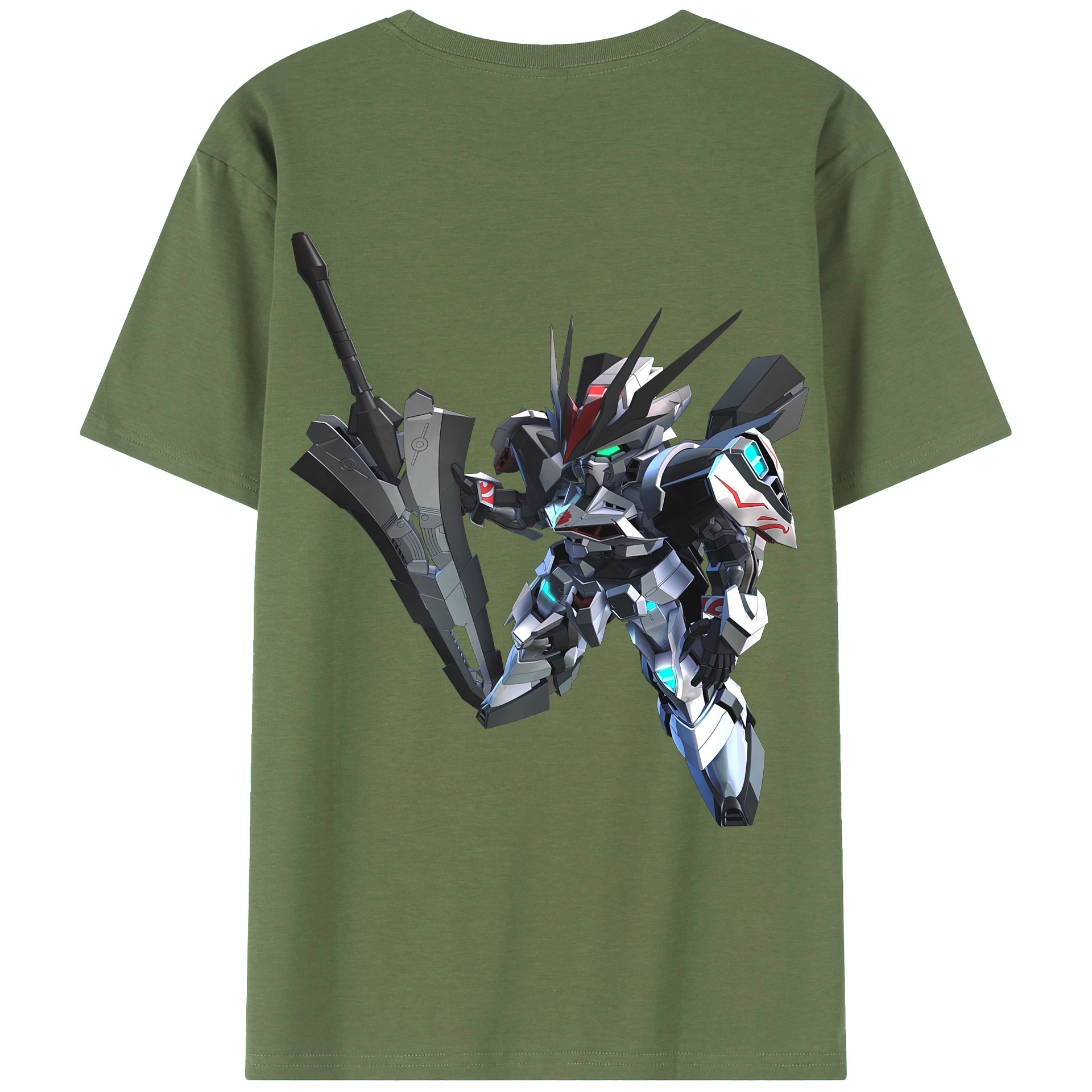（画像用） 機動戦士ガンダム Mobile Suit Gundam 綿100％ メンズ半袖Tシャツ（バックプリント） 通気性